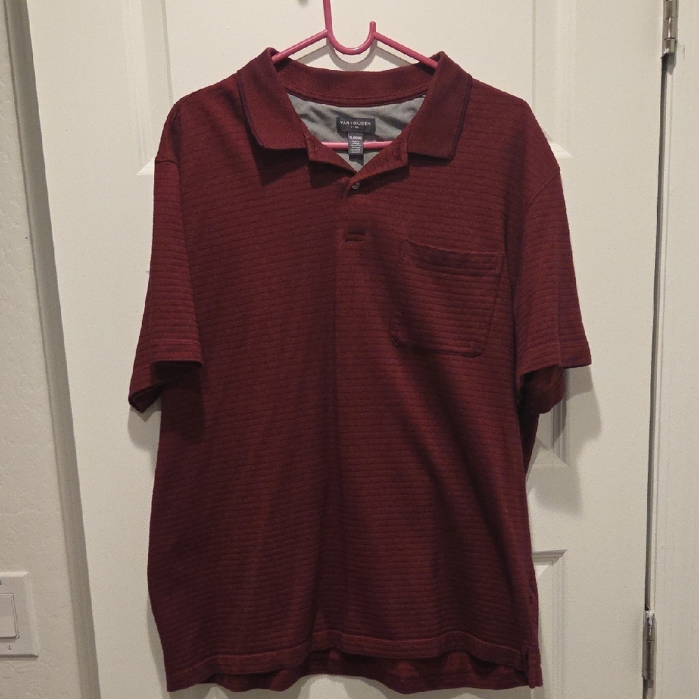 Van Heusen Burgundy Polo Shirt